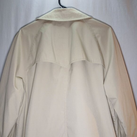 Misty Harbor Womens Trench Coat Medium Beige Button-Down Water-Resistant Classic - Picture 12 of 16